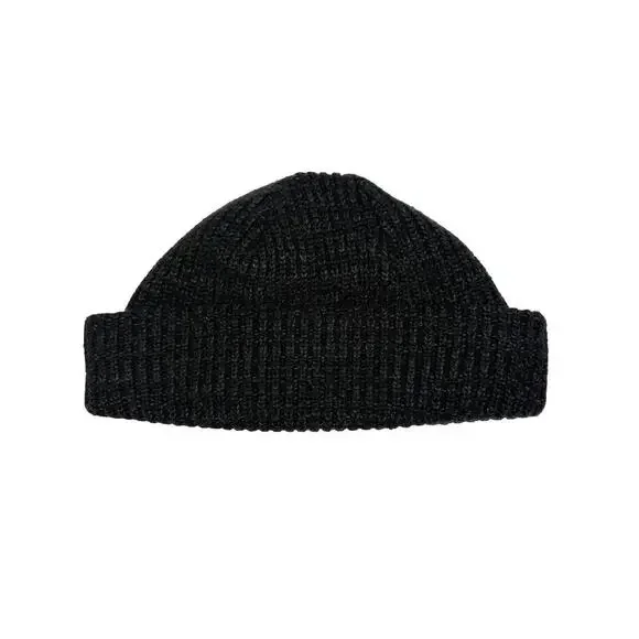 The North face Black Grey Speckled Beanie, Fleece Lined, Unisex, One Size - Picture 2 of 5